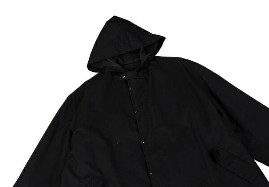Y's for men Rubber Bonded Hooded Coat Black Size L