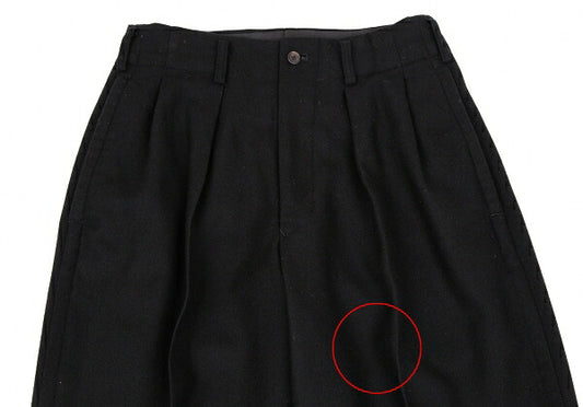 Y's for men Wool Pleated Pants Black Size S