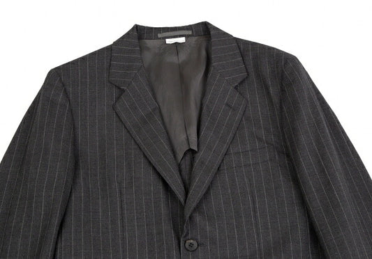 COMME des GARCONS HOMME DEUX Wool Stripe Jacket Gray Size M