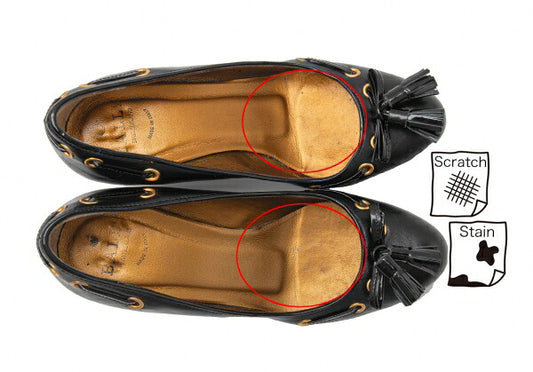BALLY Tassel Leather Pumps Black Size 22CM