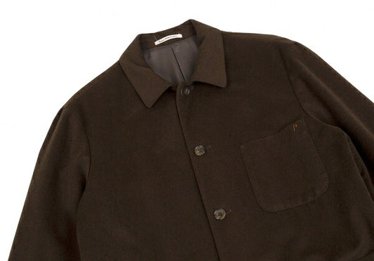 Papas Angora Wool Coverall Jacket Brown Size M