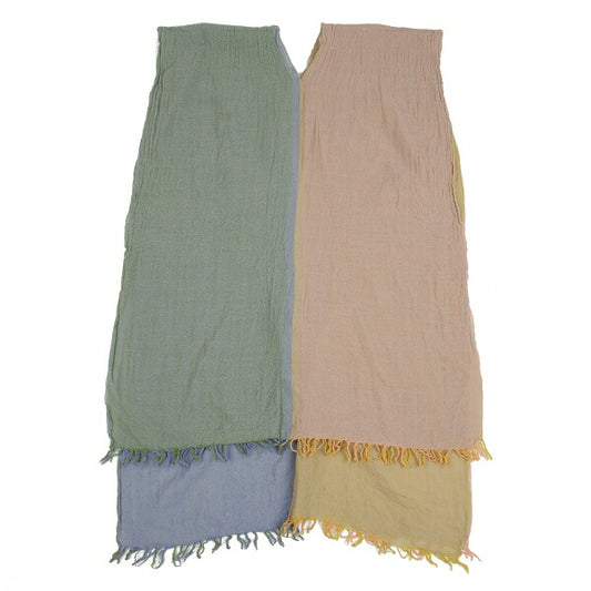 ISSEY MIYAKE Color Block Yellow Blue Stole