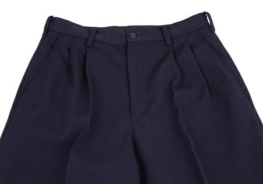 Yohji Yamamoto POUR HOMME Wool Gabardine Pants Navy Size S
