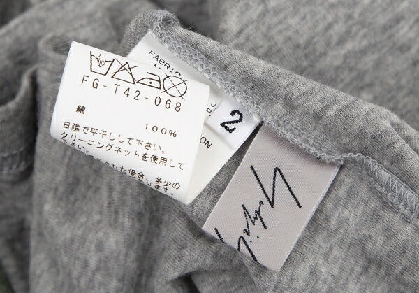 Yohji Yamamoto FEMME Sheer Spray Print Top Gray Size 2