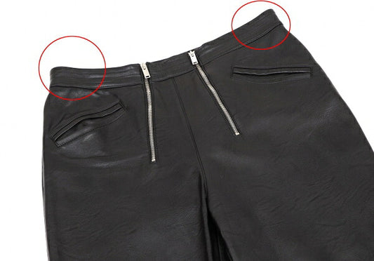 STELLA McCARTNEY Alter Nappa Leather Pants Black Size 46