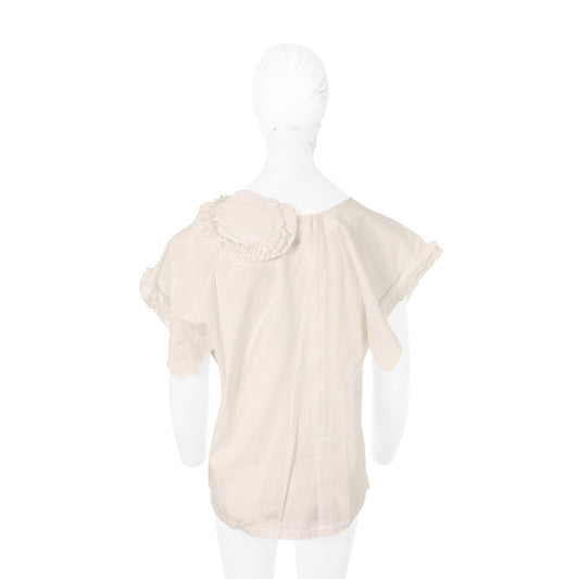 COMME des GARCONS 2014 S/S White Cotton Dress Size S
