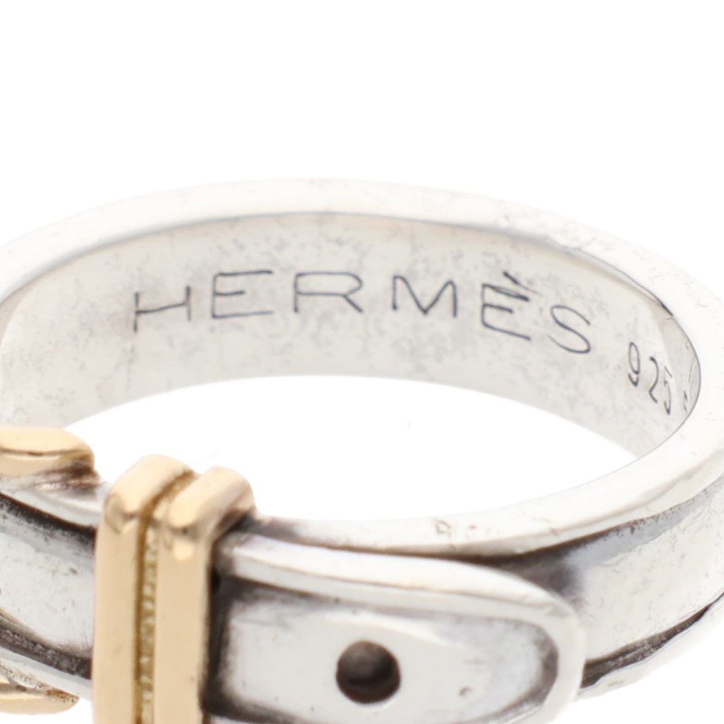 Hermes HERMÈS Silver Gold 925 Ring