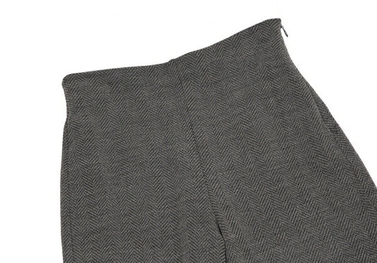 EMPORIO ARMANI Herringbone Knit Pants Gray Size 42