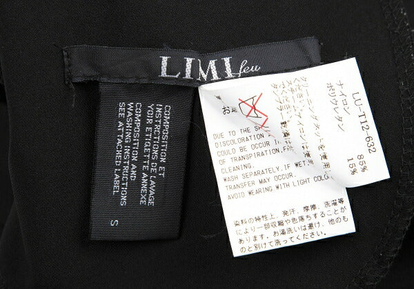 LIMI feu Stretch Tapered Tuck Design Pants Black Size S