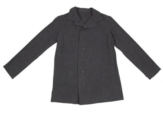 Yohji Yamamoto NOIR Wool Nylon Shirt Jacket Gray Size 3