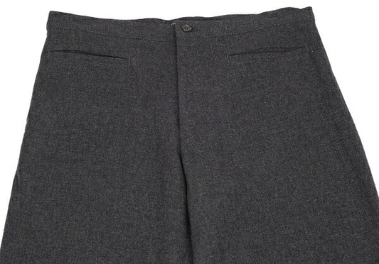 Yohji Yamamoto NOIR Wool Nylon Piping Pants Charcoal Size 3