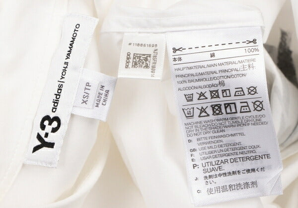 Y-3 15th Anniv. Back Logo Print Long Shirt White Size XS