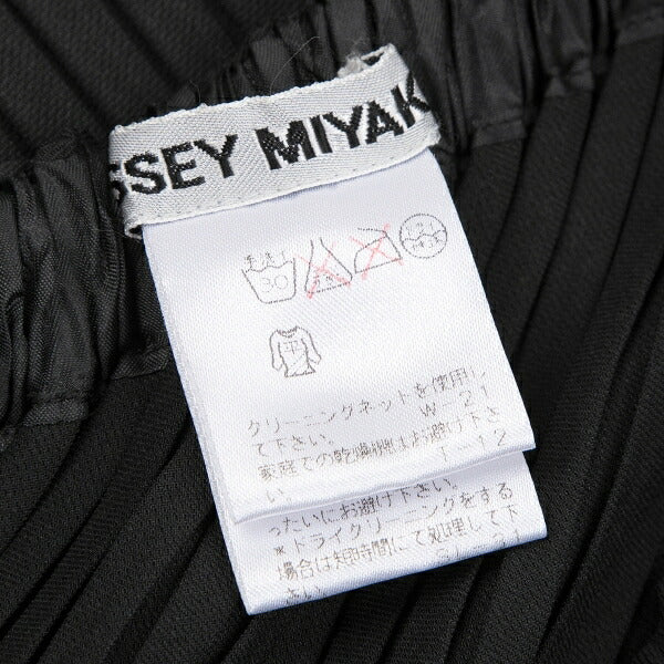 ISSEY MIYAKE Bias Pleated Skirt Black Size M