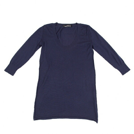 COMME des GARCONS Cashmere Inside Out Sweater Navy Size M