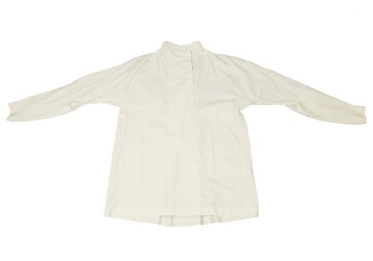 ISSEY MIYAKE Stitch Zip Cuff Stand Blouse Cotton Size L