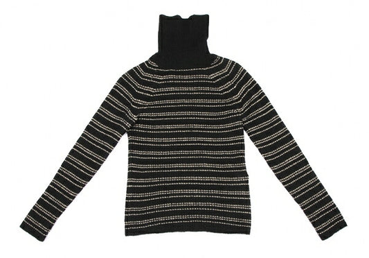 JUNYA WATANABE MAN PINK Gold Thread Sweater Black Size M