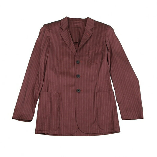 Jean Paul GAULTIER HOMME Stretch Stripe Suit Red Size 48