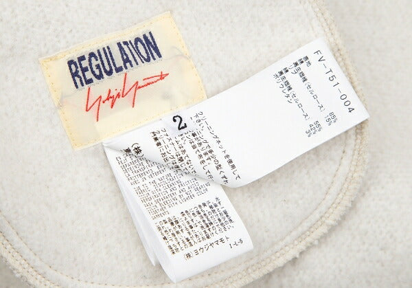 REGULATION yohji yamamoto 18AW Brushed Dress Gray Size 2
