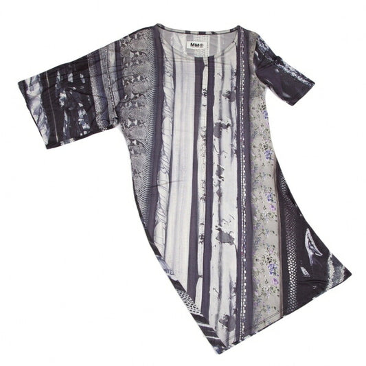 MM6 Maison Martin Margiela 13SS Graphic Dress Gray Size M