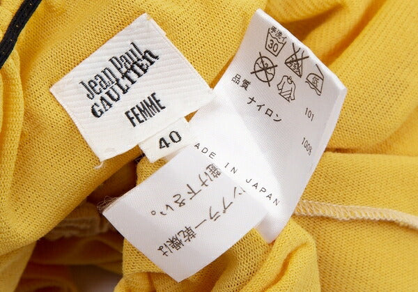 Jean Paul GAULTIER FEMME Corsage Power Top Yellow Size 40