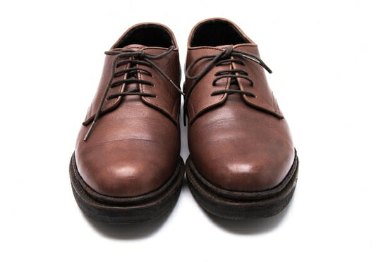 Y's for men Leather Derby Shoes Reddish Brown Size 25cm