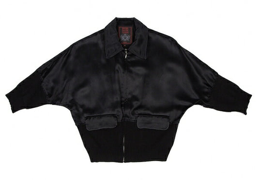Jean Paul GAULTIER CLASSIQUE Black Rib Rayon Jacket Size 40