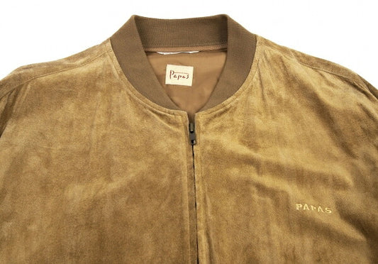 Papas Pig Suede Zip Blouson Brown Size L