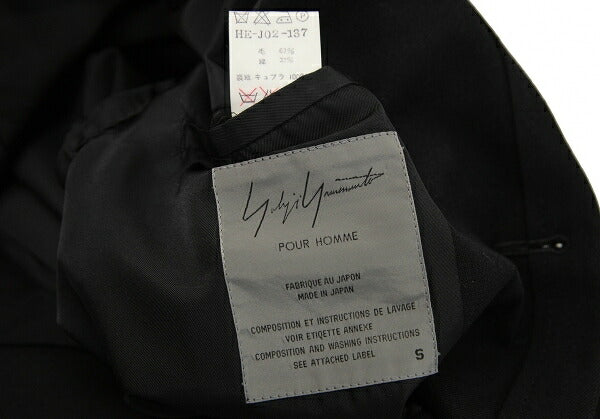Yohji Yamamoto POUR HOMME 95AW Taping Jacket Black Size S