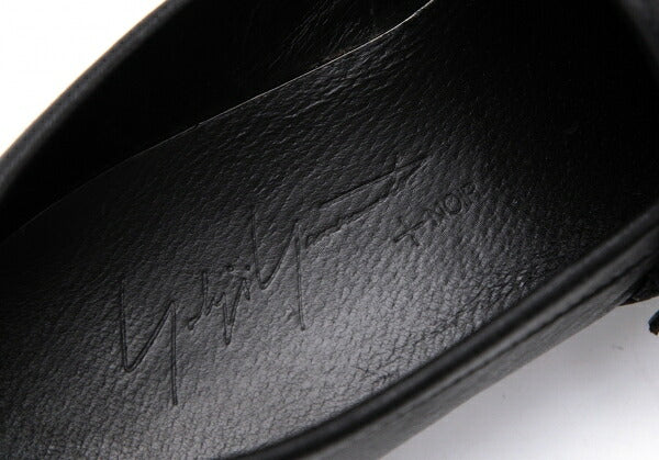 Yohji Yamamoto NOIR Belted Leather Loafers Black Size 23CM