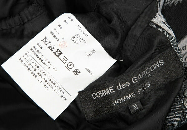COMME des GARCONS HOMME PLUS Jacquard Jacket Black Size M