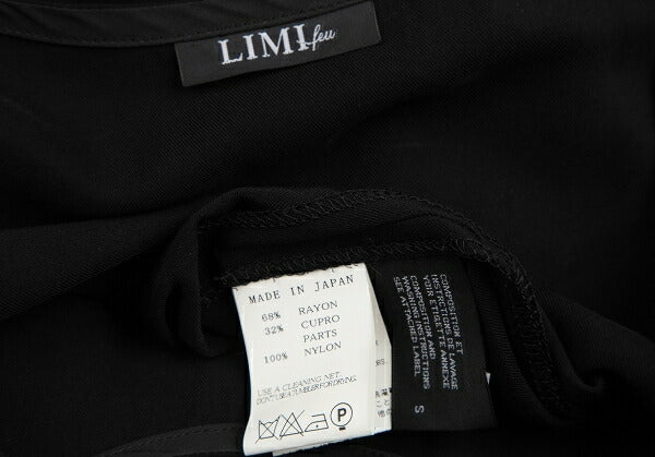 LIMI feu Tucked Fold-Over Design Dress Black Size S