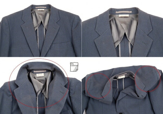 COMME des GARCONS HOMME PLUS Cotton Blazer Blue-Gray Size S