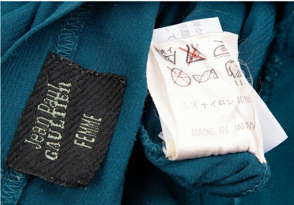 Jean Paul GAULTIER FEMME Yarn Stitch Mesh Top Blue Size 40
