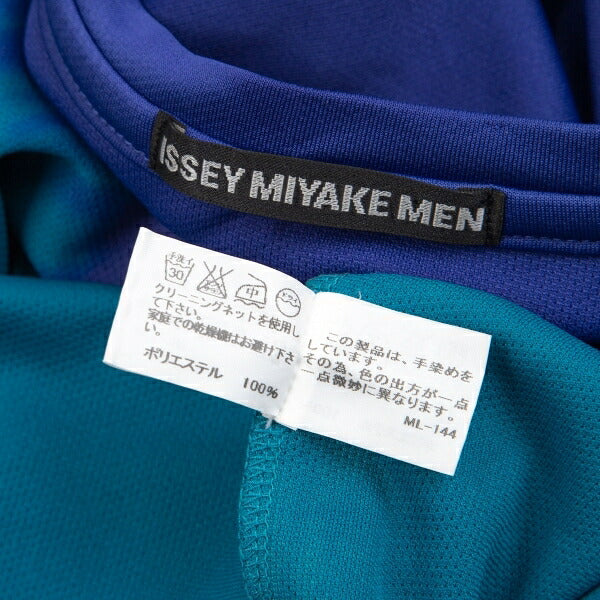 ISSEY MIYAKE MEN Hand-Dyed T-Shirt Blue-Emerald Size 4