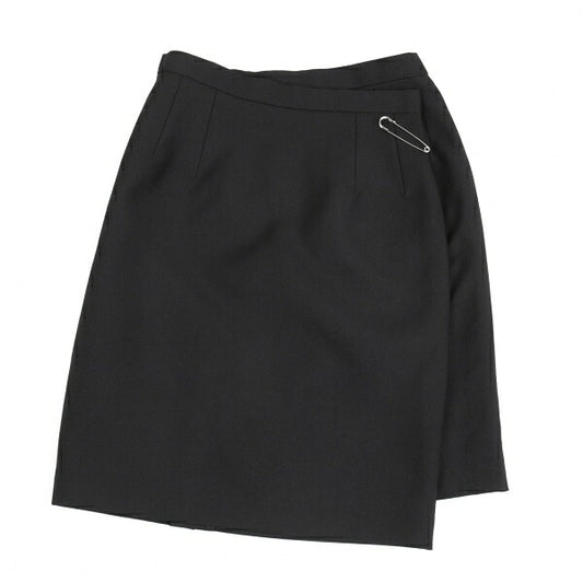 COMME des GARCONS Polyester Half Wrap Skirt Black Size M