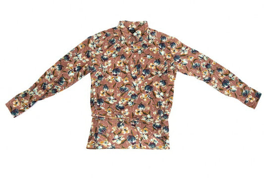 Jean Paul GAULTIER FEMME Cache-coeur Print Shirt Size 40