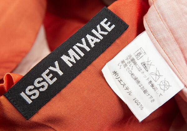 ISSEY MIYAKE MEN Tie-Dye Pleated Shirt Orange Size 4