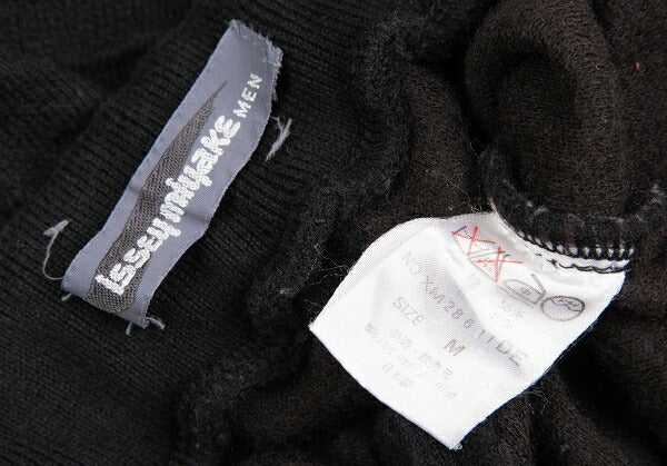 ISSEY MIYAKE MEN Cotton Wool Easy Pants Black Size S