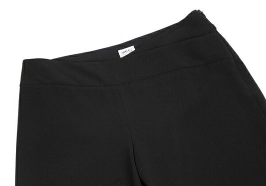 ARMANI COLLEZIONI Poly Wrap Wide Pants Black Size 44