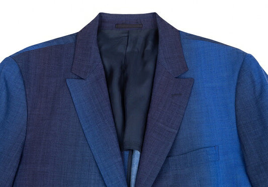 ISSEY MIYAKE MEN 15SS Wool Gradation Jacket Blue Size 4