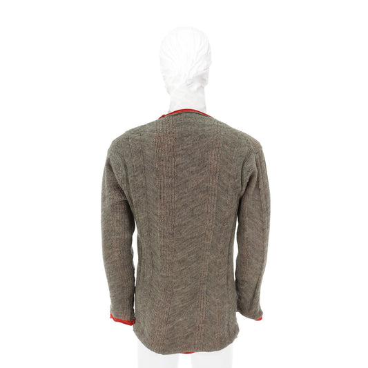 COMME des GARCONS HOMME 1998 Wool Sweater Grey/Orange