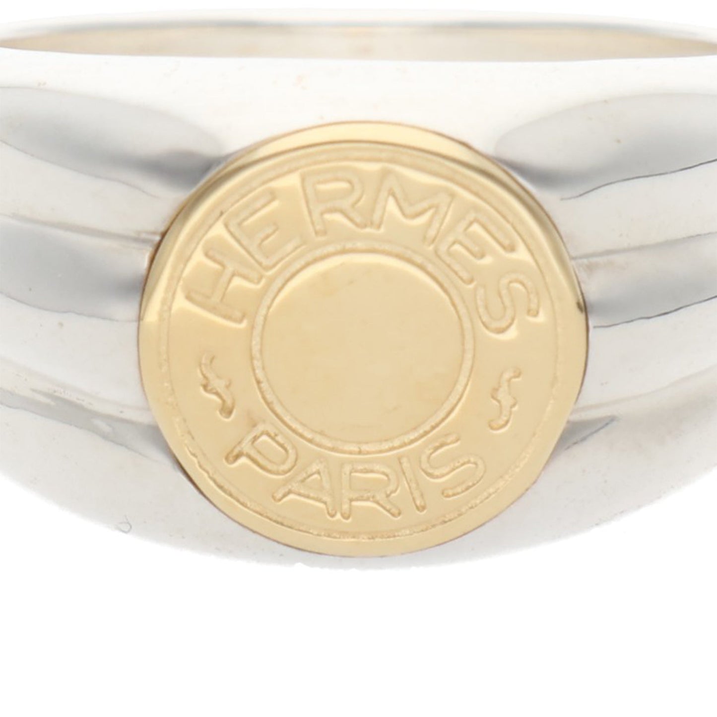 Hermes HERMÈS Silver Gold 925 750 Ring