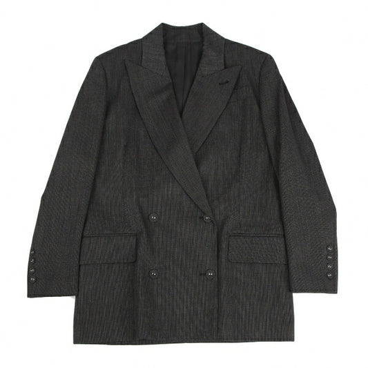 Jean Paul GAULTIER FEMME Wool Peaked Blazer Black Size 40