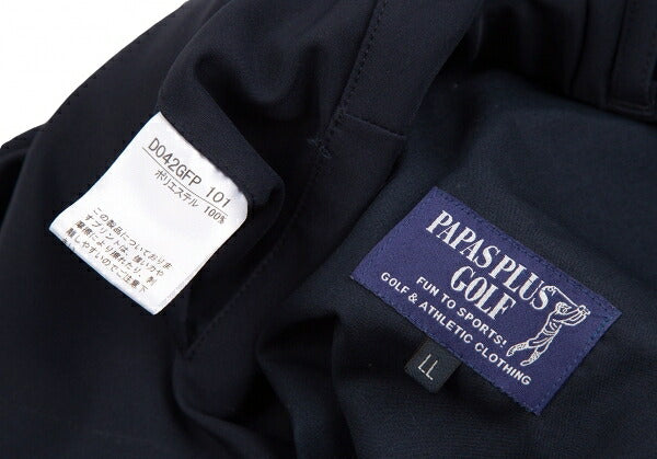 Papas Poly Numbering Tapered Pants Navy Size LL