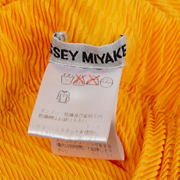ISSEY MIYAKE Bias Pleated Skirt Orange Size M