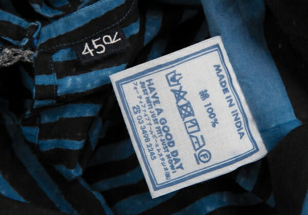 45rpm Mountain Drawing Stripe Blue Black