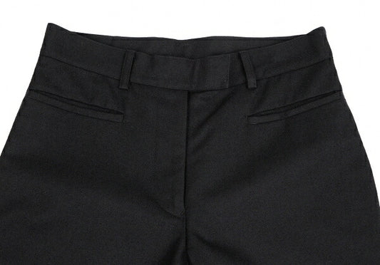 Jean Paul GAULTIER CLASSIQUE Coated Wool Pants Black Size 40