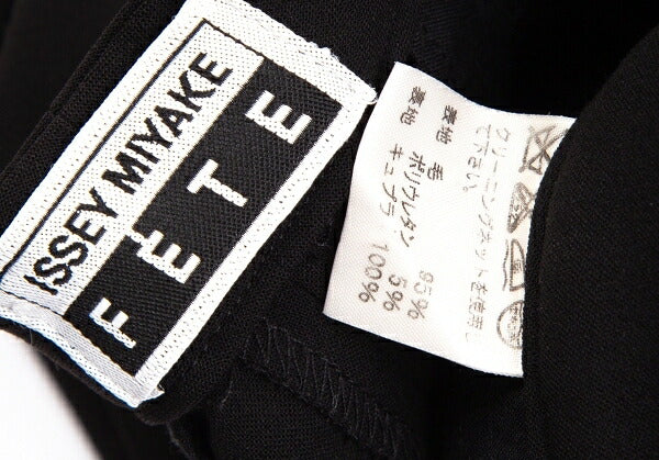 ISSEY MIYAKE FETE Wool No-Tuck Straight Pants Black Size 1