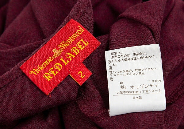 Vivienne Westwood Red Label Orb Logo Tunic Red Blouse Size 2