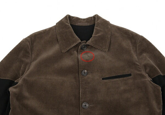 Y's for men Sleeve Switching Jacket Brown/Black Size M